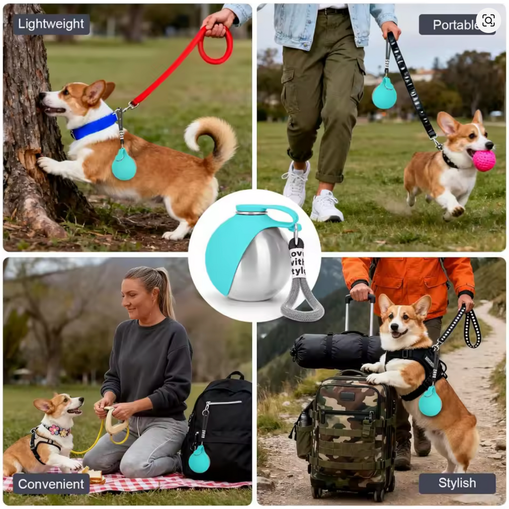 2-In-1 Portable Dog Water Bottle